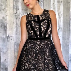Black lace dress